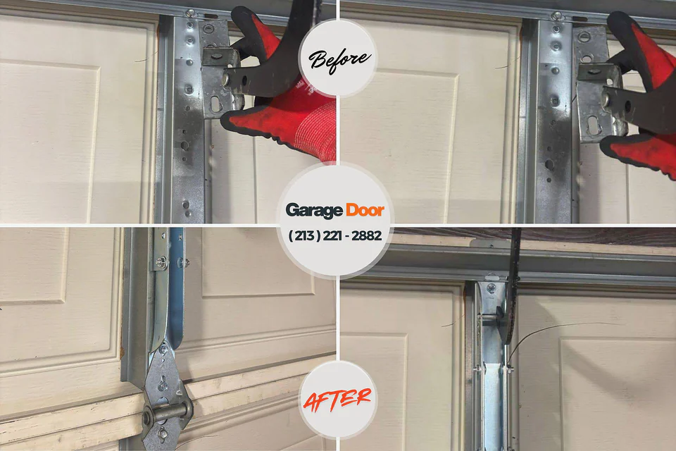 Before and after: garage door repair Stanford, KY